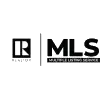 A black and white logo of multiple listing service.