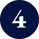 Bold number four in a circular design.